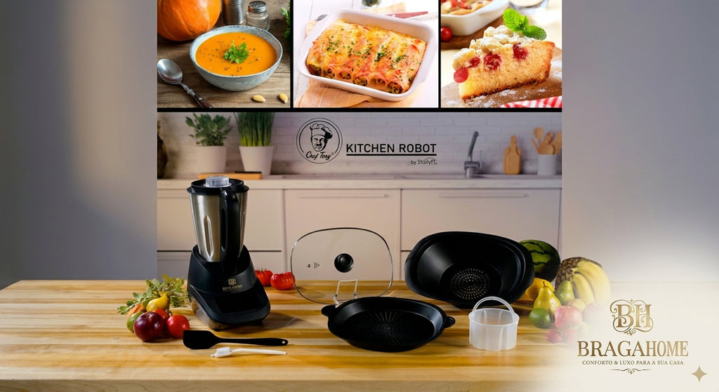 Conjunto Completo do Robô de Cozinha Chef Tony
