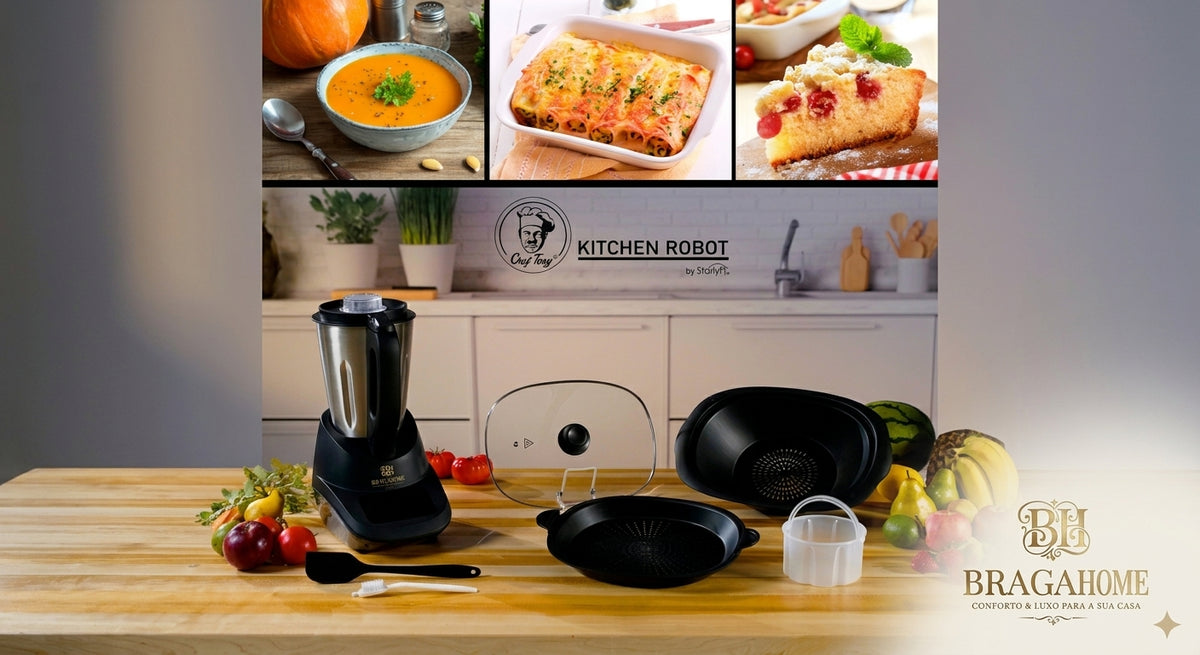 Conjunto Completo do Robô de Cozinha Chef Tony
