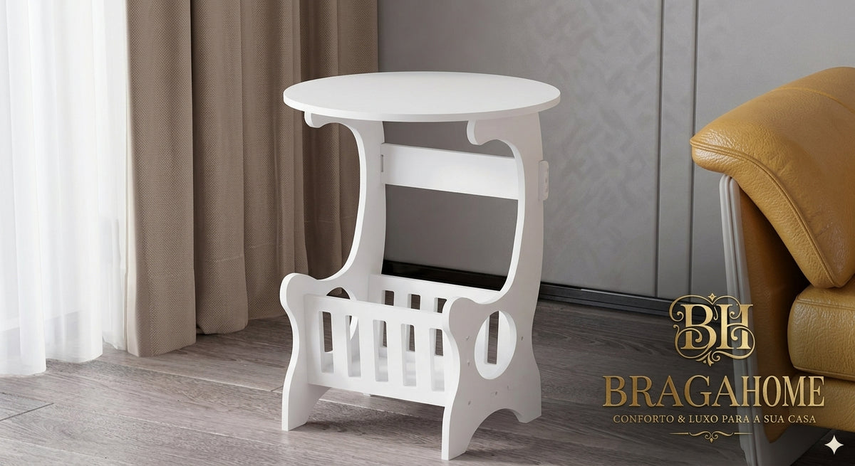 Mesa de Cabeceira Criativa: Design Compacto e Funcional para Apartamentos Pequenos
